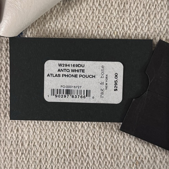 Rag & Bone Stylish Leather White Crossbody Bag - Picture 10 of 12